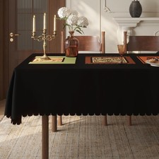 Rectangle Tablecloth - 60 x 120 Inch - Wrinkle Resistant Washable Polyester T...