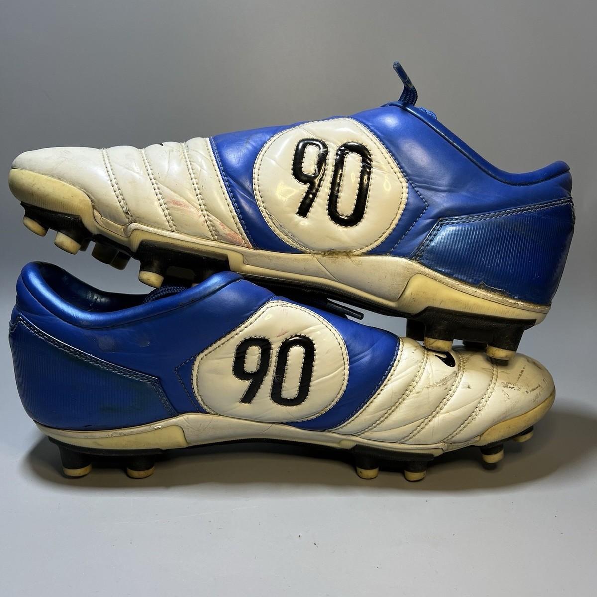 Nike Air Zoom Total 90 III FG White/Blue cleats mens US 8.5