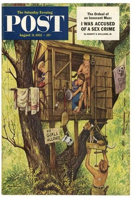   Saturday Evening Post (1952) Cover Poster - 24x36  - Retro MCM - Hi-Res 