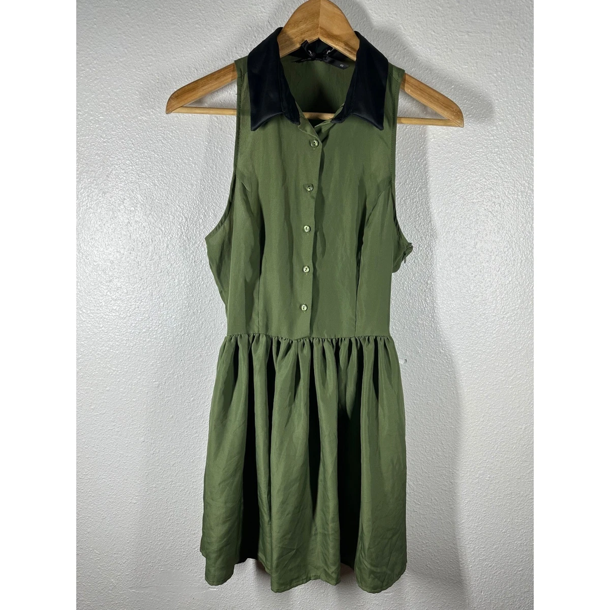 slim fit dress slacks Women Short Wrap Dress Green – kris-kali fashion