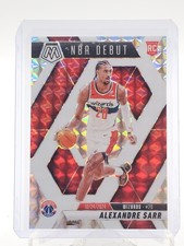 ALEXANDRE SARR 2024-25 MOSAIC NBA DEBUT ROOKIE WHITE CHOICE /35 WIZARDS Q0537