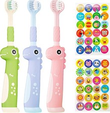 Toddler Toothbrush, Ultra Soft Bristles Baby Toothbrush for Ages 1-12 Years,