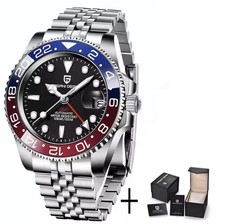 Pagani Design PD-1662 Luxus GMT Herren Uhr Automatik Edelstahl Wasserdicht