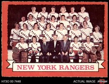 1973 O-Pee-Chee #102 Rangers Team Rangers-Hockey 5 - EX