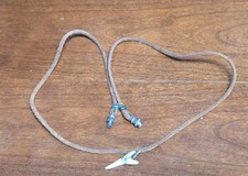 20  Leather Shark Tooth Necklace W/  Shark Tooth Nautical Beach Wear