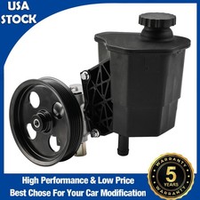 Power Steering Pump & Pulley & Reservoir For 2004-2006 Dodge Ram 1500 V8 4.7L