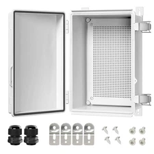 Electrical Box, IP67 Waterproof Hinged Cover Stainless Steel Latch Junction B...