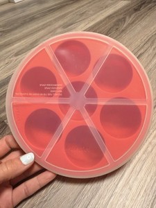 Instant Pot Silicone Egg Bite Mold w/ Lid, 7-Cavity, Red for Pressure Cooker