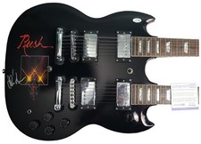 Rush Alex Lifeson Autographed Custom Graphics Double Neck Guitar Exact Proof ACO