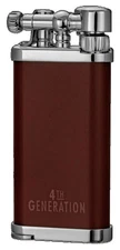 4th Generation IM Corona Old Boy Tobacco Brown Soft Flame Pipe Lighter - 7964