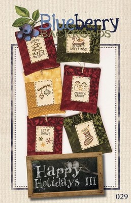 Blueberry Backroads Ornament Pattern Happy Holidays III 029