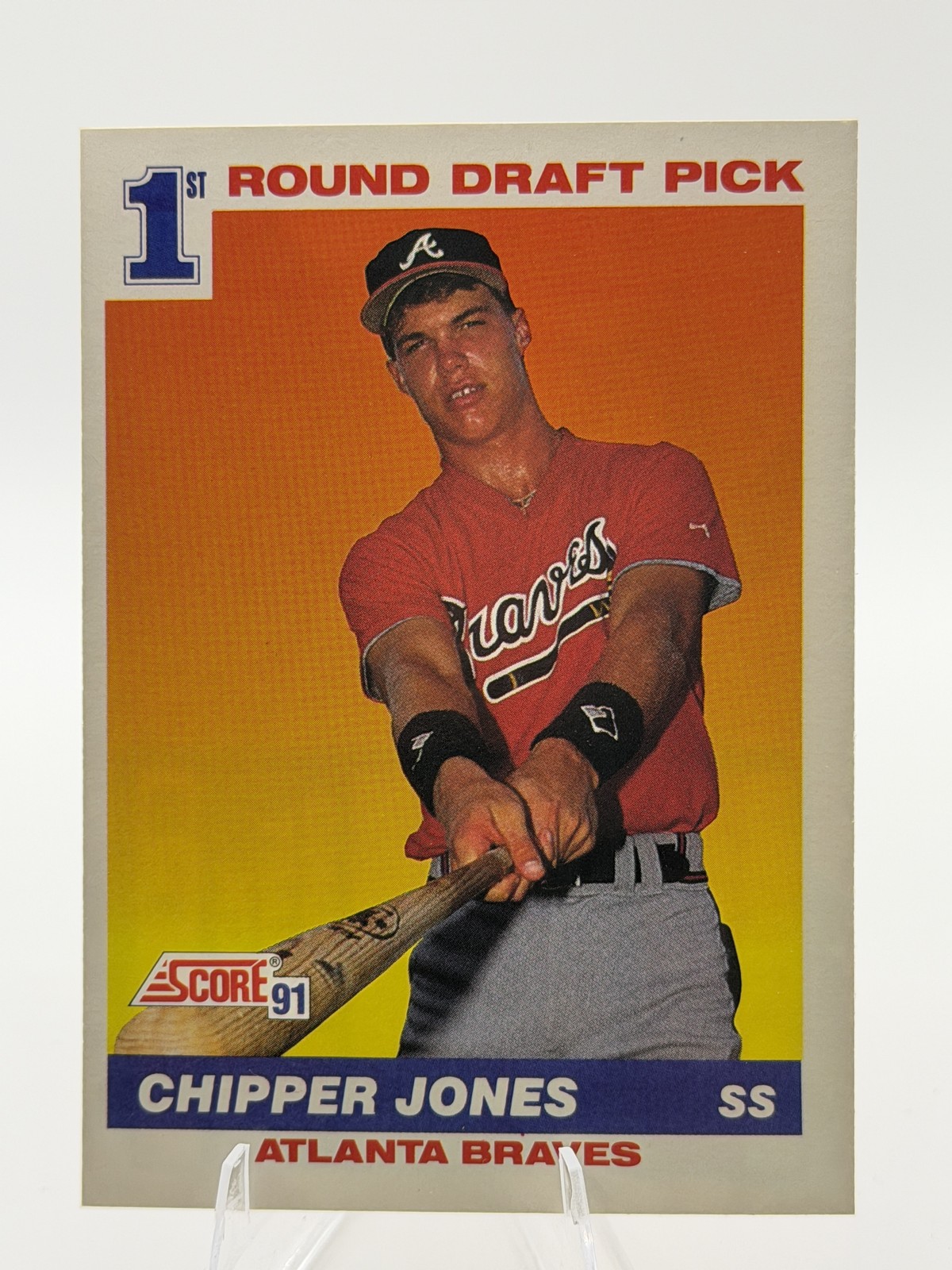 1991 Score #671 Chipper Jones BRAVES RC