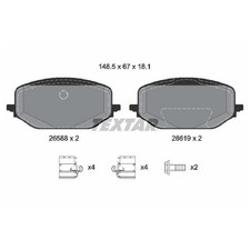 Satz Bremsbeläge Bremsklötze vorne für Opel Grandland-Grandland X A18 | 23905