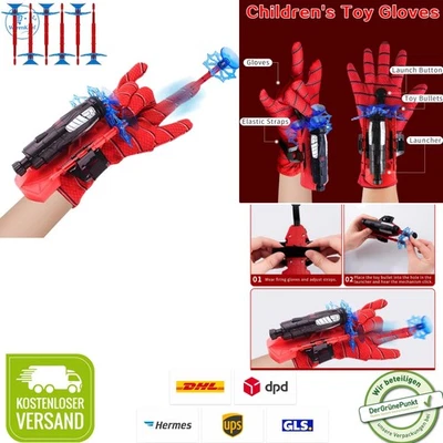 Spider Launcher Handschuh Set Spielzeug Kinder Helden Cosplay Spinnenweb