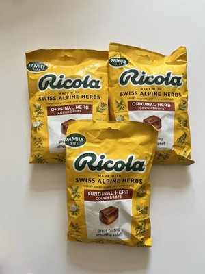 Ricola Original Herb Soothing Cough Drops, Throat Relief & Cough 45ct (x3)