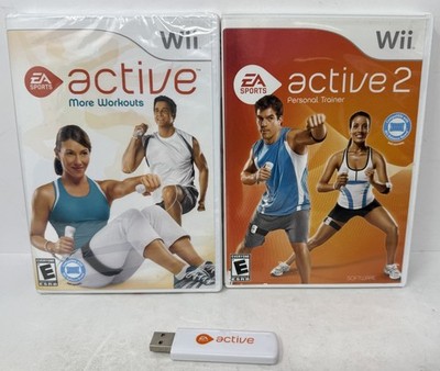 Ea Active 1 & 2 For The Wii Made By EA Sports Brand New Lot W Receiver