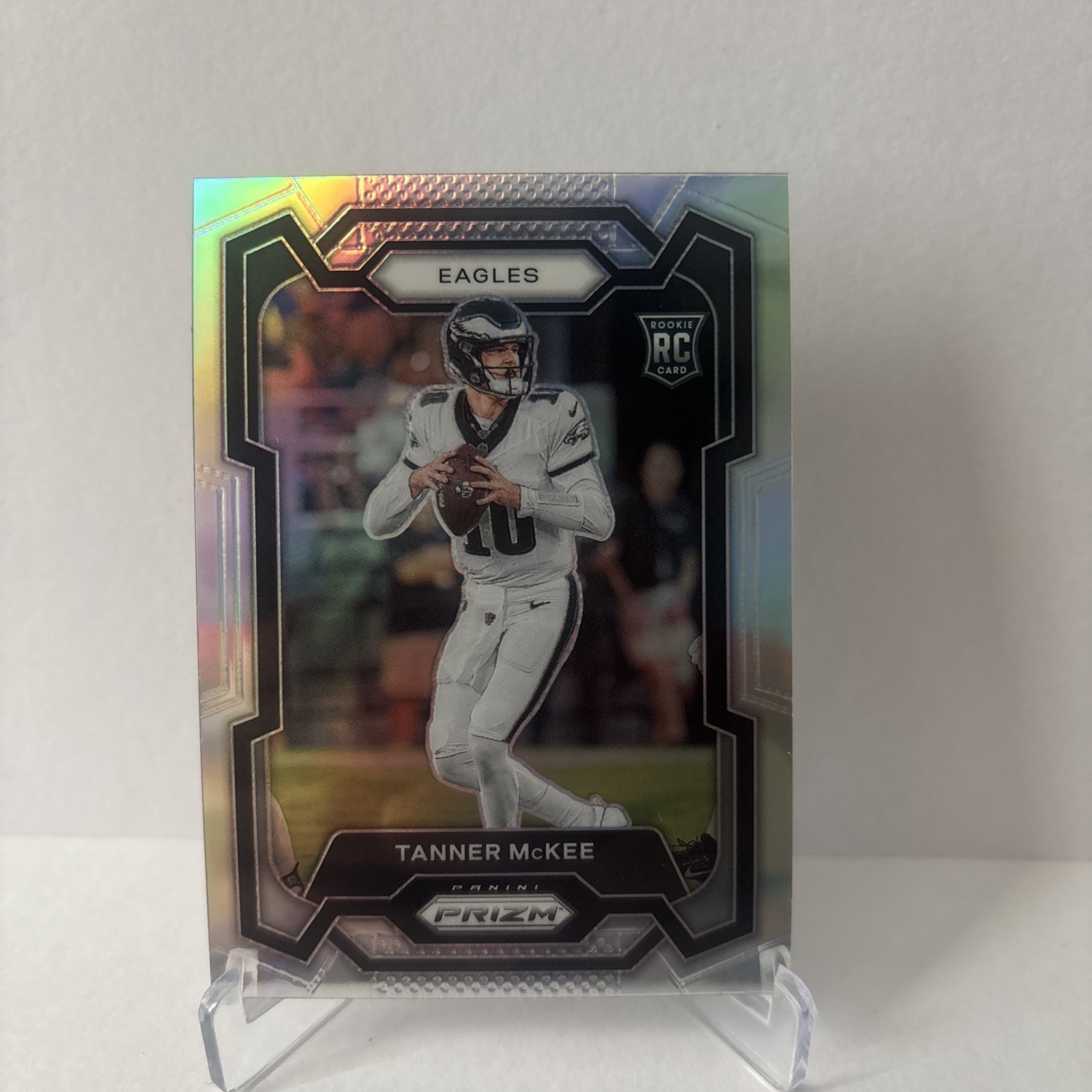 TANNER MCKEE Rookie 2023 Panini Prizm Silver Philadelphia Eagles RC #383