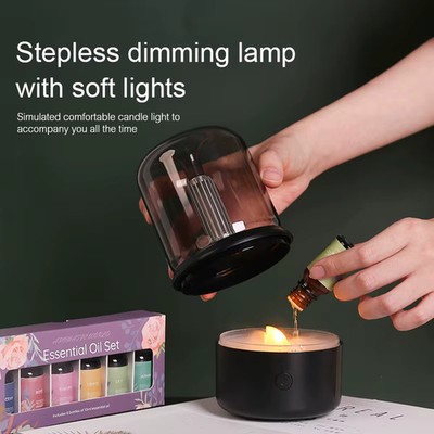 Elektrischer Diffusor für ätherische Öle USB Mini Luftbefeuchter Aromatherapie Nachtlicht