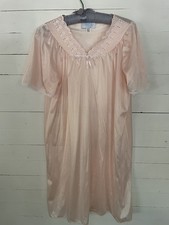 Vintage Pink Cottagecore Ashley Taylor Intimates Nightgown Sz Large