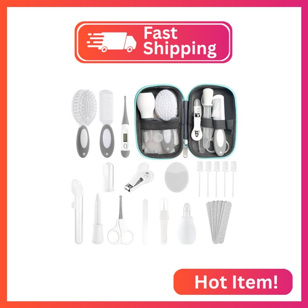 Baby Healthcare and Grooming Kit for Newborn Kids, 24PCS Upg