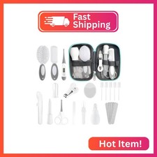 Baby Healthcare and Grooming Kit for Newborn Kids, 24PCS Upgraded Safety Baby Ca