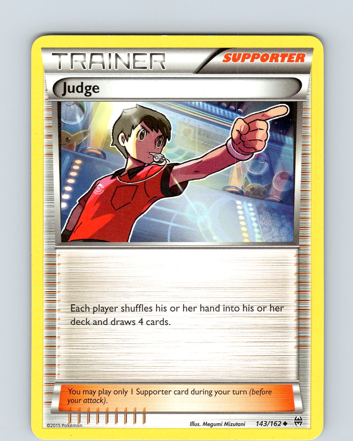 Pokemon TCG Judge XY BREAKthrough 143/162 Regular Uncommon Card Played LP