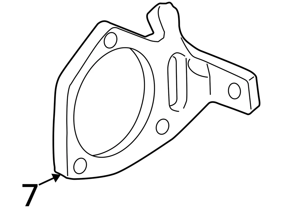 通用 BRACKET FRT WHL SPD SEN WI 18040497 全新原始设备制造商 18040497 — 第 4/4 张图片