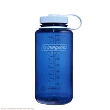 Nalgene 32 fl oz Plastic Wide Mouth Water Bottle - Indigo: Portable Drinkware...