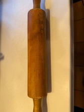 Antique Solid Wood Rolling Pin Wooden Dough Roller 17" Long