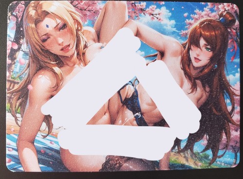 TSUNADE x KUSHINA Unzensierte Frosted Waifu Karte - Bild 2 von 2