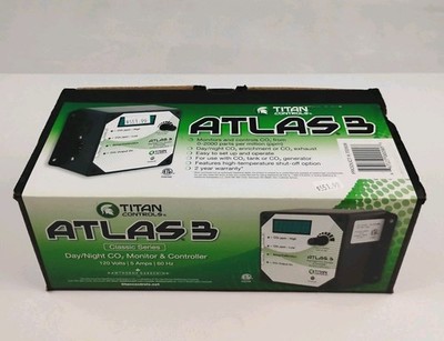 Titan Controls Atlas 3 CO2 Monitor Controller Day Night 120V