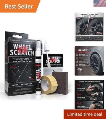 Gloss Black Rim Touch Up Paint, Wheel Scratch Repair Kit | Black wheel paint ...
