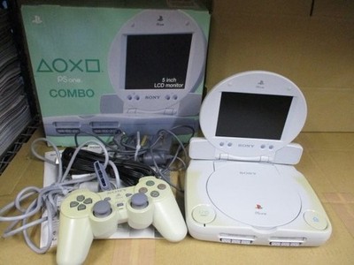 PS one ＆液晶モニター COMBO プレステコンボ　playstation Sony PS1 Playstation PS One Combo Console Portable LCD Screen