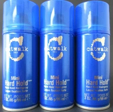TIGI CATWALK HARD HOLD HAIRSPRAY 3 OZ PACK OF 3