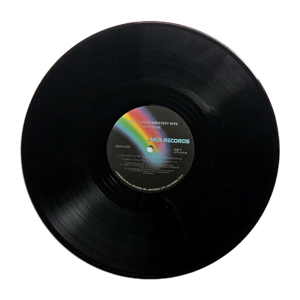 PATSY CLINE "Patsy Cline's Greatest Hits" AUSSIE PRESS 12Tk VINYL LP w/ORIG ART - Image 4 of 4