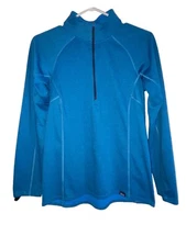 Patagonia Capilene Midweight 1/4 Zip Base Layer Women’s Size Small Blue Outdoor