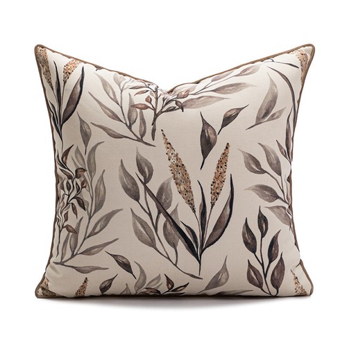 18x18in Chenille Fabric Throw Pillow Cover Garden Bed Sofa Cushion Indoor Covers - Picture 15 of 17