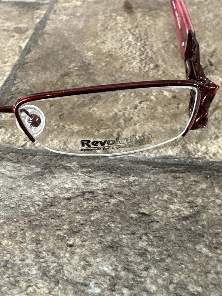 Revolution REV708 RDLS Eyeglasses Frame Metal With Demo Lenses 51-16-140 NEW G5 - Image 2 of 4