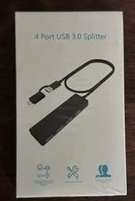 USB C Hub, Tymyp 4-Port USB 3.0 Hub,Instantly Plug and Play,5Gbps Transfer Speed