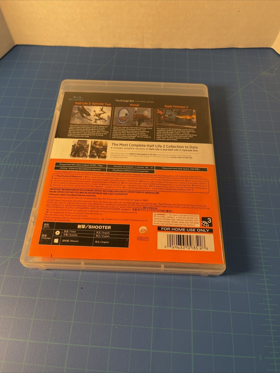 The Orange Box (Sony PlayStation 3) PS3 - Complete Rare The Orange Box (Sony PlayStation 3) PS3 - Complete Rare