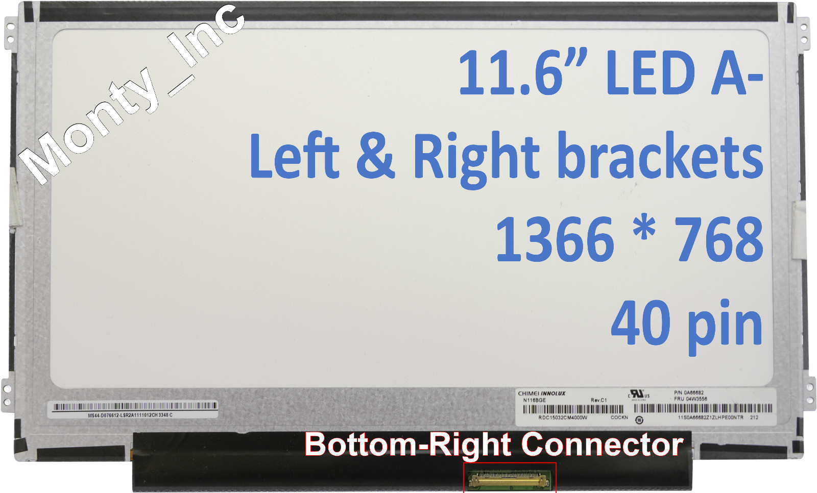 Écran LCD LED 11,6 Pouces Pour HP COMPAQ Pavilion DM1 - Référence B116XW03 V.0 - Neuf