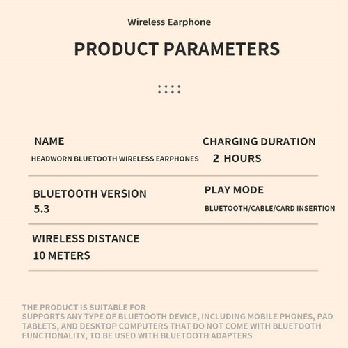 Bluetooth Wireless On-Ear Headphones Earphone Over-Ear Rauschunterdrückung DE - Bild 17 von 17