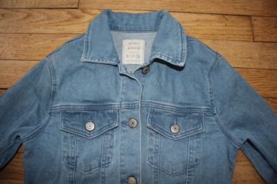 Veste En Jeans Bershka Femme - Taille 34 (XS) - Bleu - Occasion Très Bon état