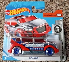 2019 Hot Wheels Speedbox 22/250 Super Chromes 3/5 SHORT CARD