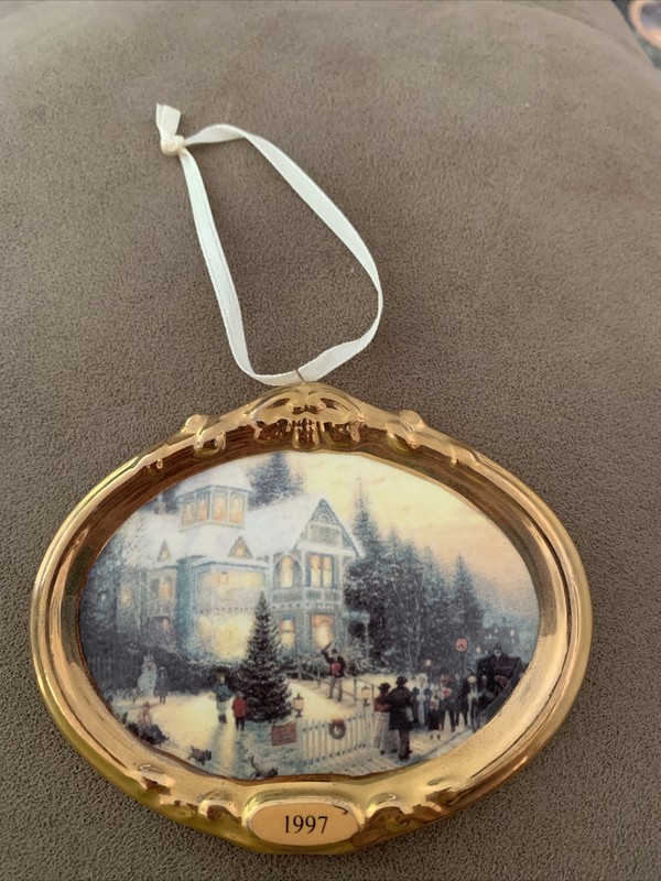 Hallmark Ornament 1997 Victorian Christmas Thomas Kinkade #1 in series  #12