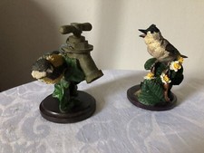 2 x Country bird collection Andy Pearce The Black Cap / The Great Tit Sculpture