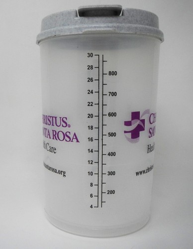 Plastic Insulated Christus Santa Rosa Clear Thermo 32oz Mug SNAP Lid with Straw - Picture 2 of 3