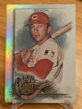 2022 Allen and Ginter Base Silver Hot Box #38 Johnny Bench - Cincinnati Reds HOF