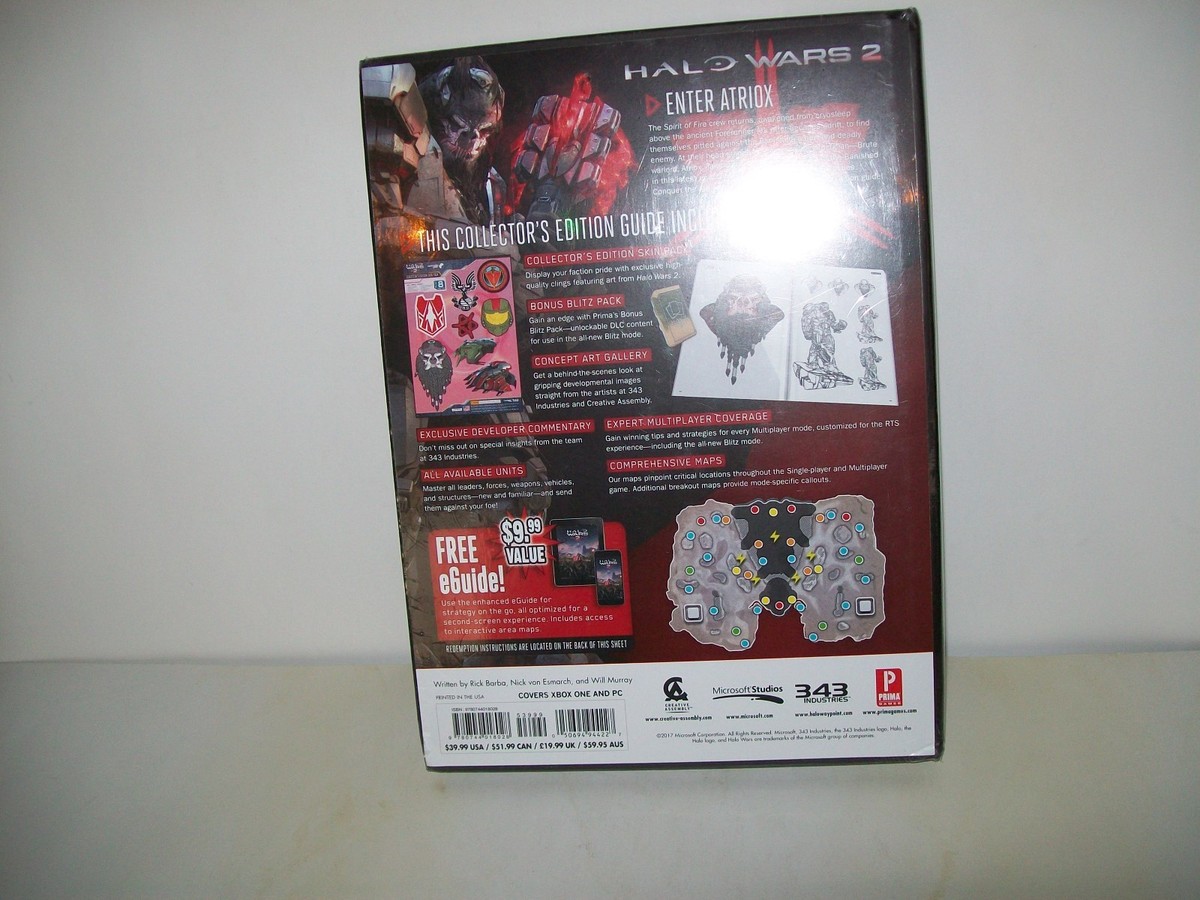 Halo Wars 2 Collectors Edition Hardcover Strategy Guide With
