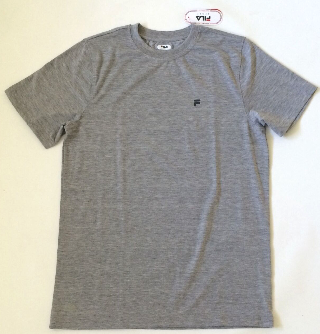 T shirt uomo Fila nuova con etichetta taglia small nuova grigio erica